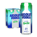Absolut Vodka & Sprite 5% Cans 6 x 4 x 330 mL