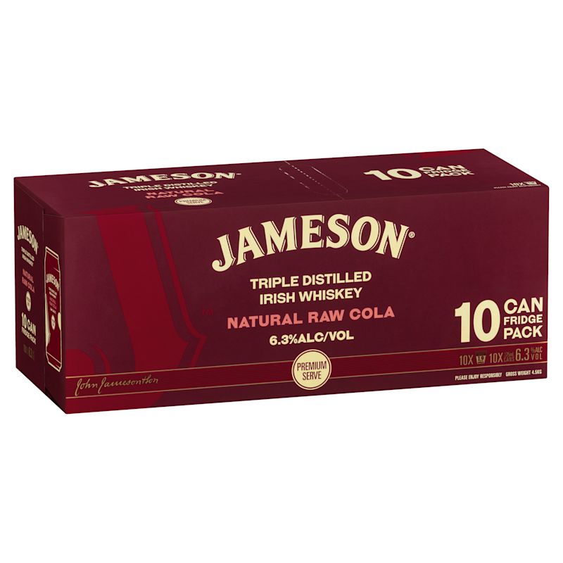 JAMESON COLA6.3%10PK 375ML
