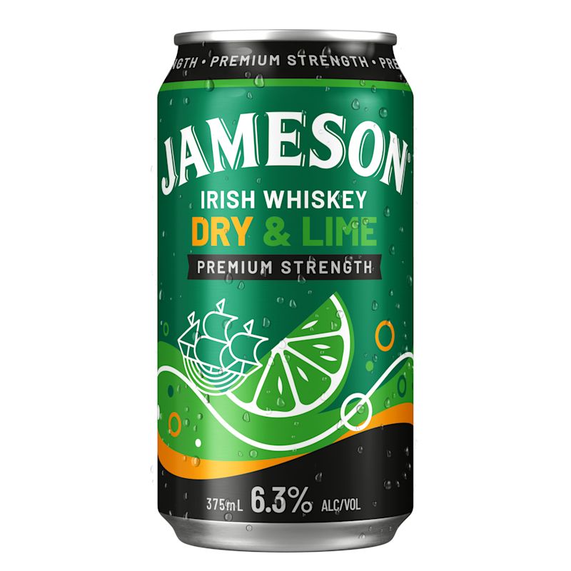 JAMESON DRY&LIME CAN 6.3%375ML