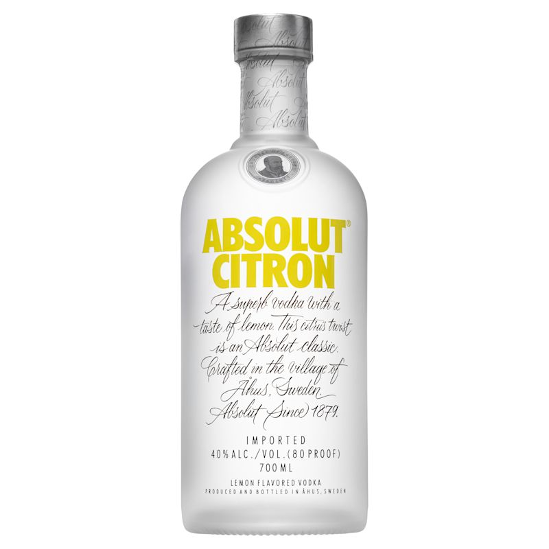 Absolut Citron Vodka 6 x 700 mL