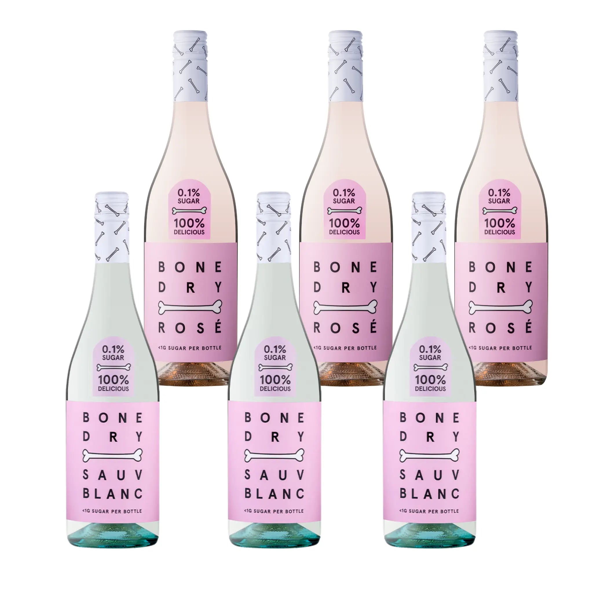 Bone Dry Blush & Blanc – Sauvignon Blanc & Rose Bundle