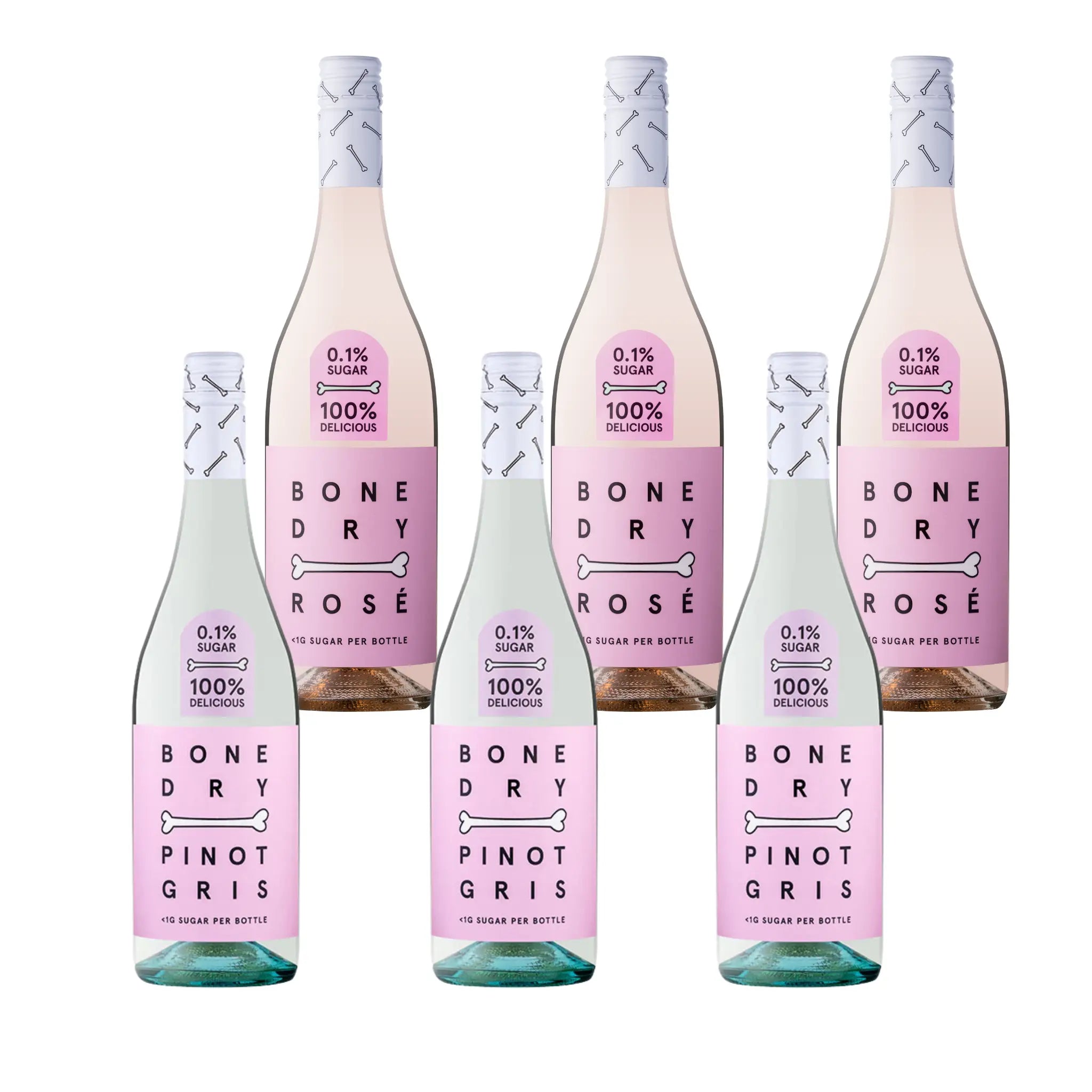 Bone Dry Blush & Gris Duo – Rose and Pinot Gris Bundle