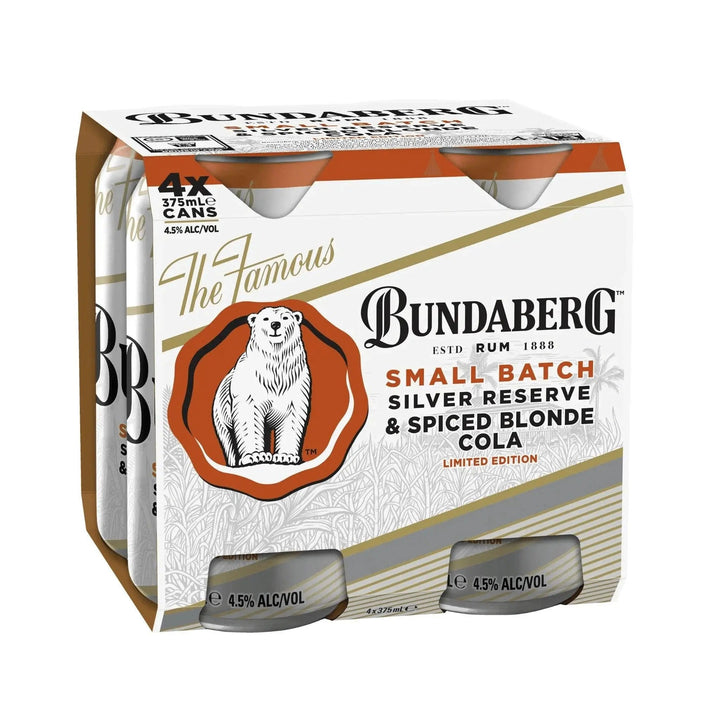Bundaberg Small Batch Silver Reserve & Spiced Blonde Cola 375ml