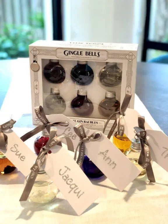 Gingle Bells Floral Gin Filled Baubles - Boxed Set of 6