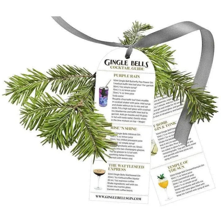 Gingle Bells Floral Gin Filled Baubles - Boxed Set of 6