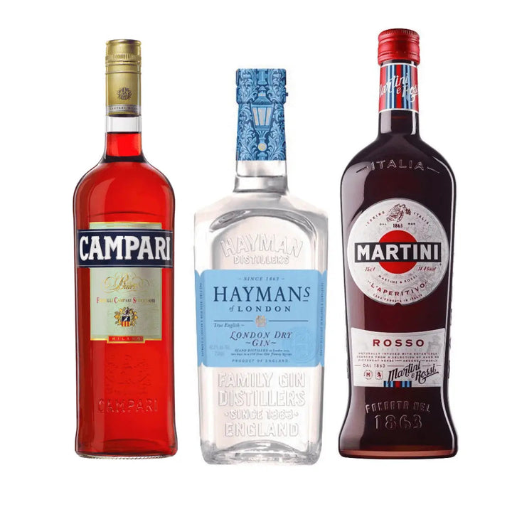 Negroni bundle with Campari, Hayman's London Dry Gin and Martini Rosso