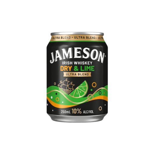 JAMESON ULT DRY&LIME10%250ML