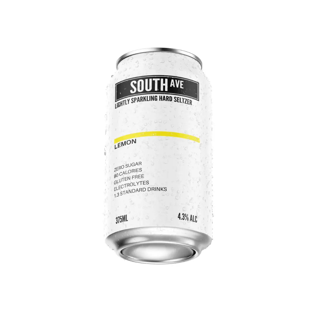 South Ave Seltzer Lemon Can 375mL