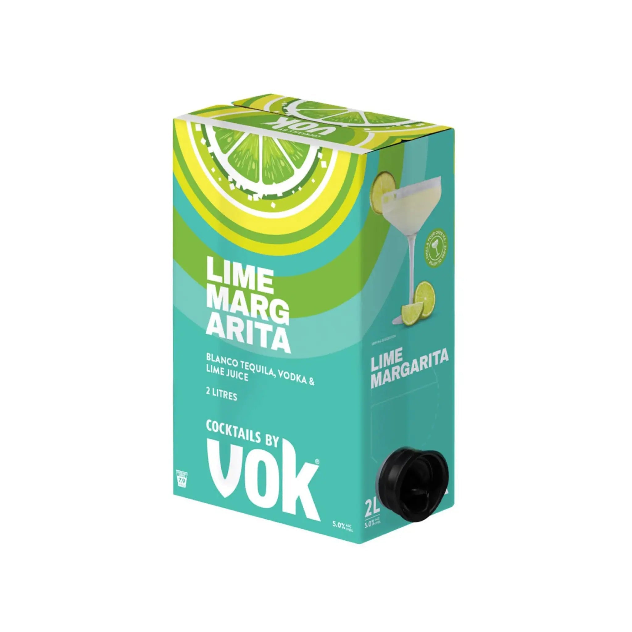 Vok Cocktails Lime Margarita 2L