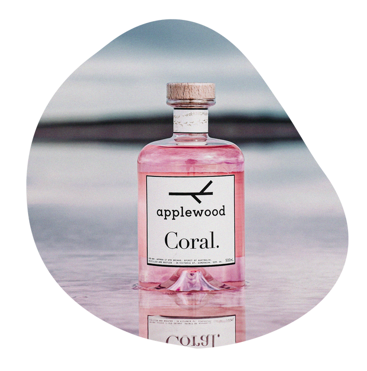 Applewood Coral Gin 500ml bottle