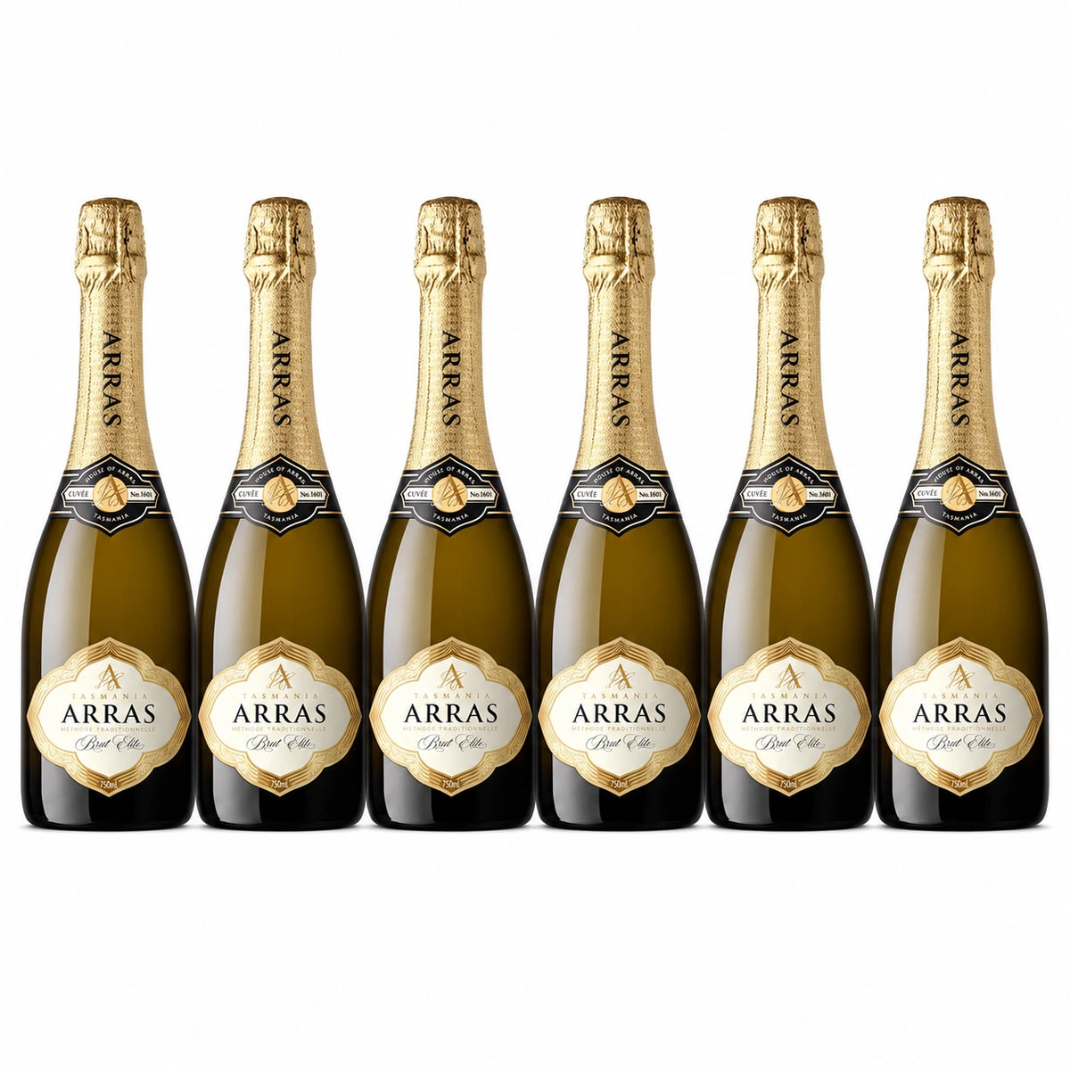 Arras Brut Elite Sparkling NV 750mL — 6-bottle arrangement (illustrative)
