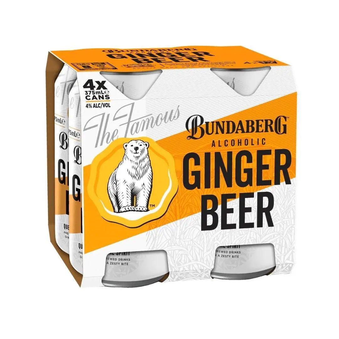 Bundaberg Alcoholic Ginger Beer 375ml (Case of 24)