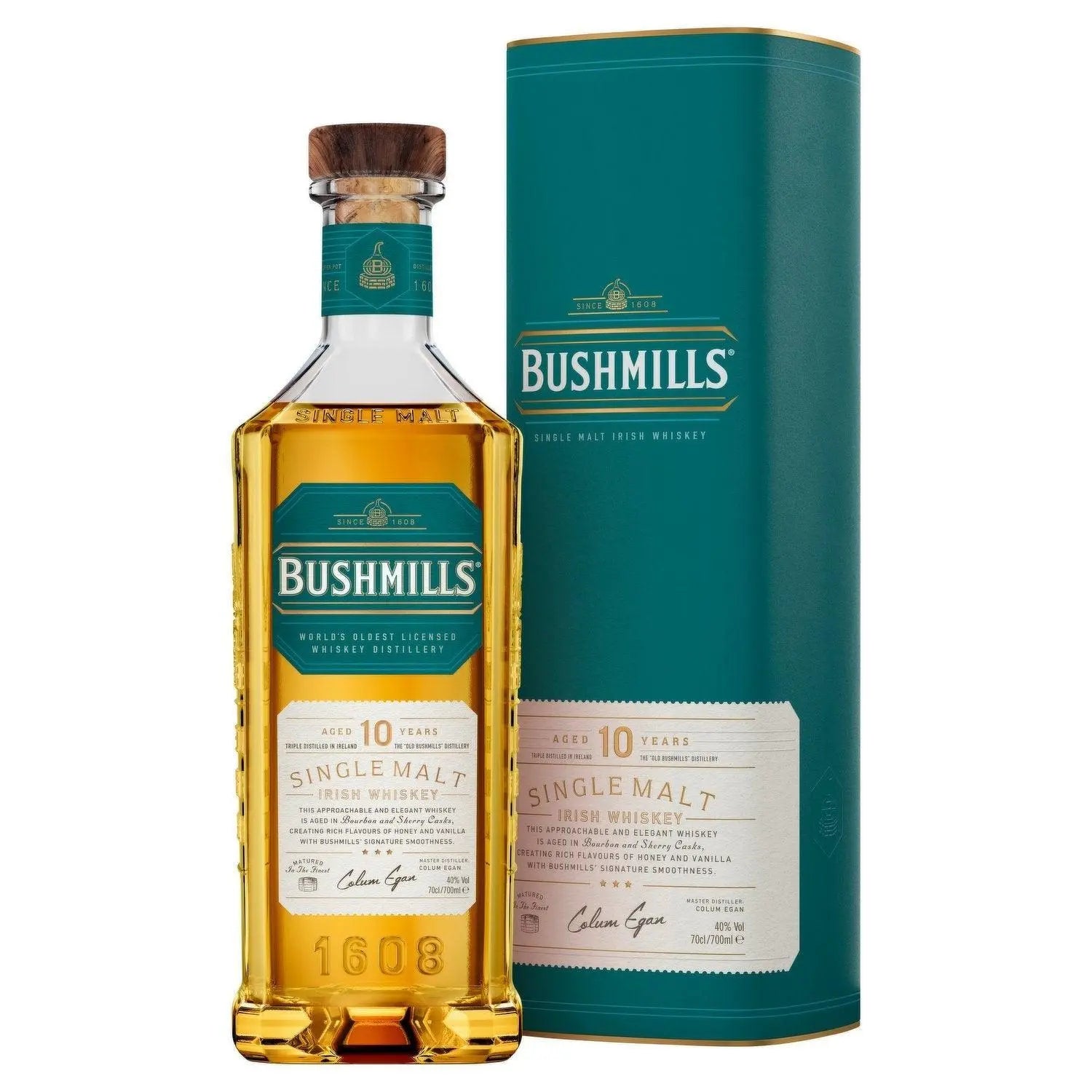 Bushmills 10 Year Old Single Malt Irish Whiskey 700mL