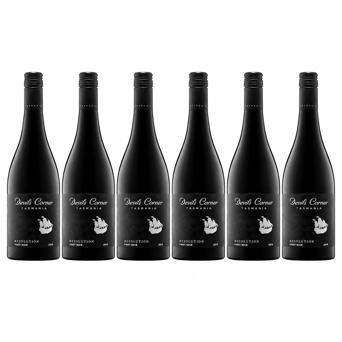 Devil's Corner Resolution Pinot Noir 750ml — 6-bottle arrangement (illustrative)
