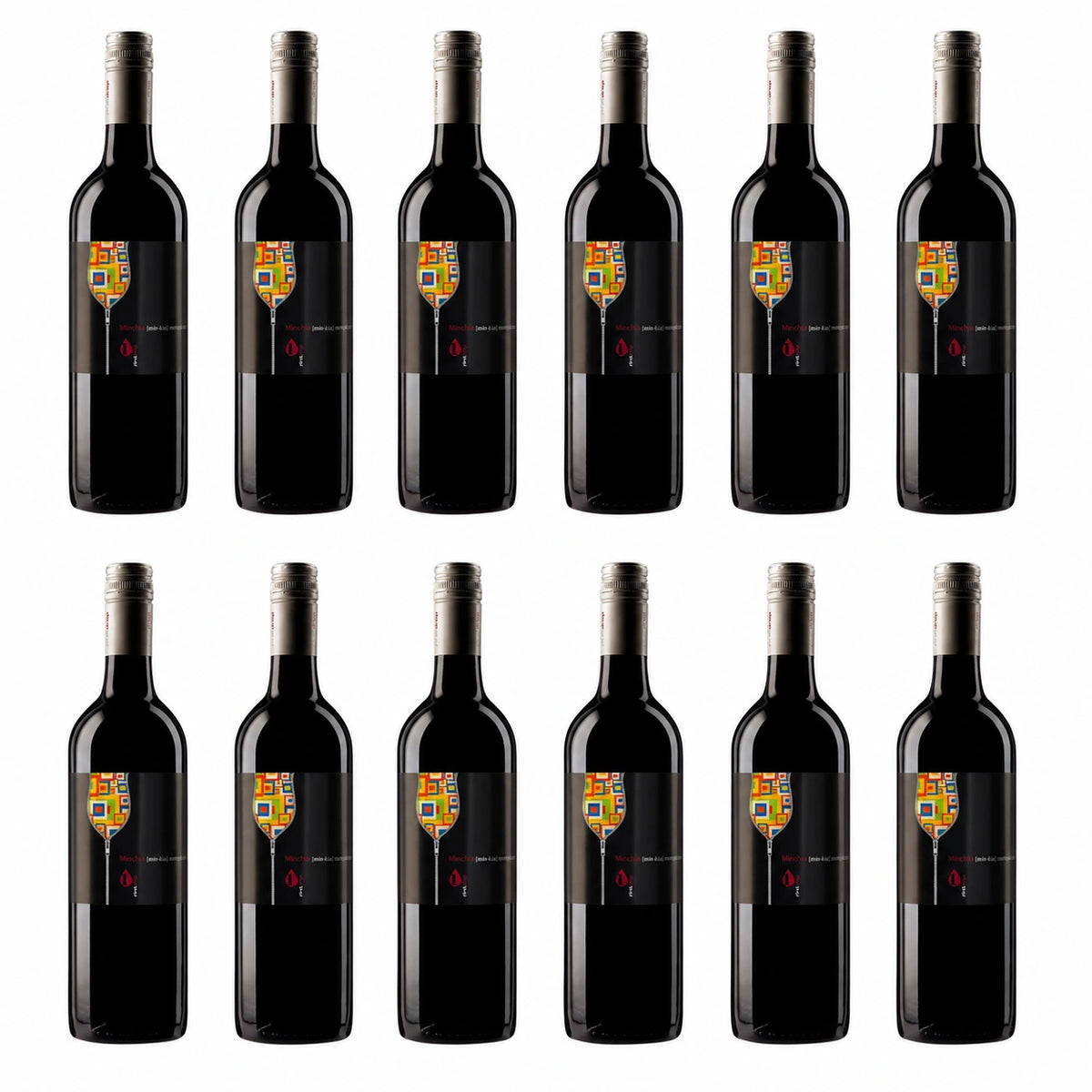 First Drop Minchia Montepulciano 750ml — 12-bottle arrangement (illustrative)