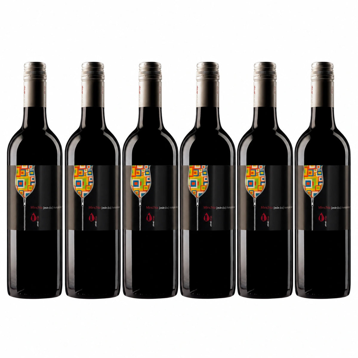 First Drop Minchia Montepulciano 750ml — 6-bottle arrangement (illustrative)