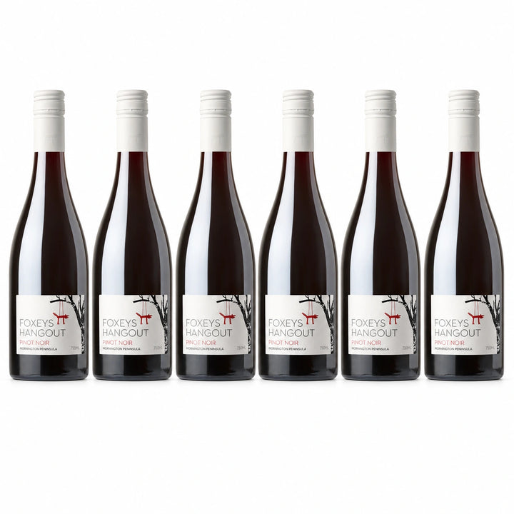 Foxeys Hangout Estate Pinot Noir 2024 750ml — 6-bottle arrangement (illustrative)