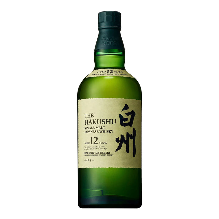 Hakushu 12 Year Old Single Malt Japanese Whisky 700ml bottle and box