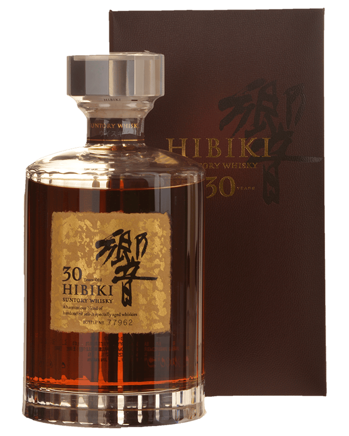 Hibiki 30 Year Old Japanese Whisky 700ml bottle and presentation box