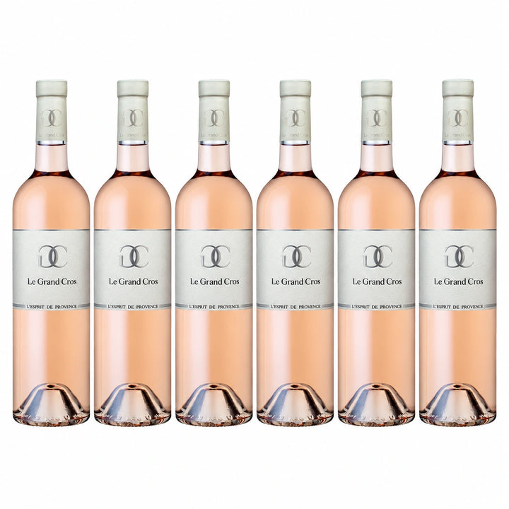 Le Grand Cros L'Esprit de Provence Rosé 2024 750ml — 6-bottle arrangement (illustrative)