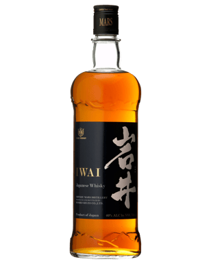 Mars Iwai Bourbon Barrel Japanese Whisky 750ml bottle and packaging