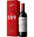 Penfolds Bin 389 Cabernet Shiraz 2024 standard gift box and bottle