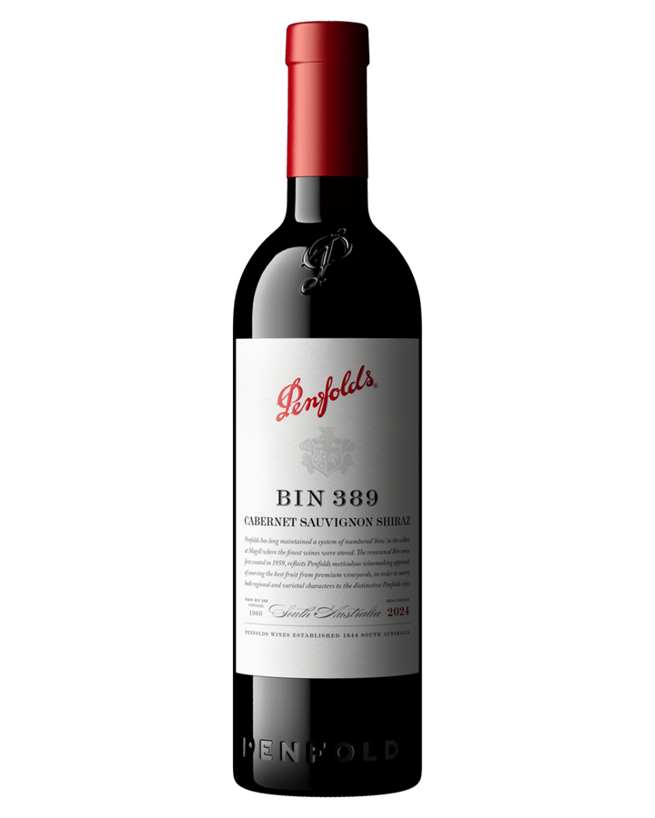 Penfolds Bin 389 Cabernet Sauvignon Shiraz 2024 750ml bottle front