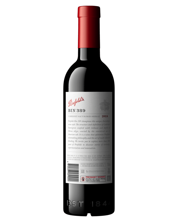 Penfolds Bin 389 Cabernet Sauvignon Shiraz 2024 750ml product photo