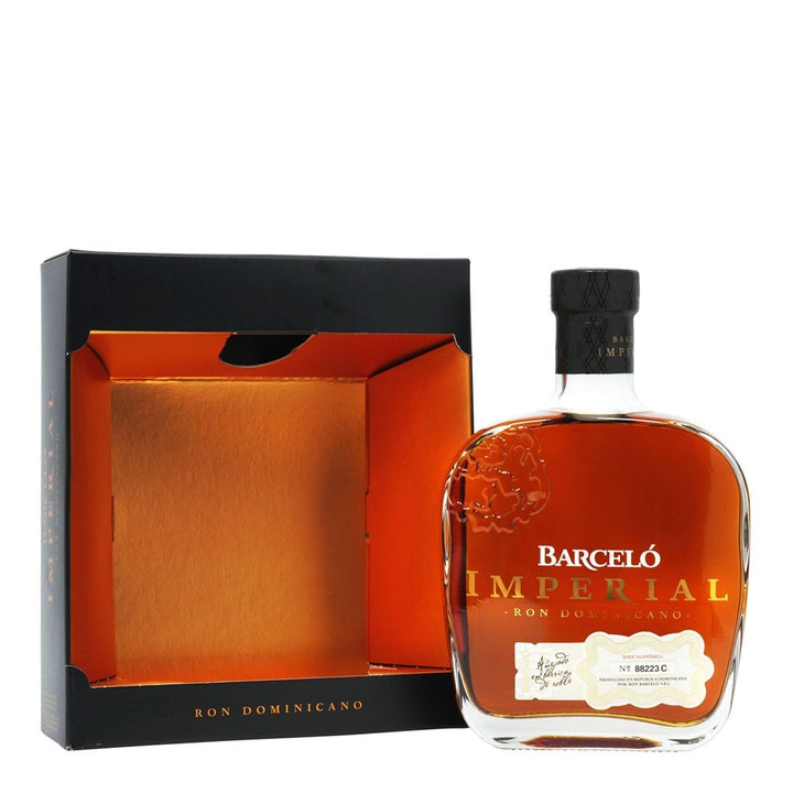 Ron Barceló Imperial Rum 700ml bottle and box