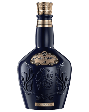 Royal Salute 21 Year Old Blended Scotch Whisky 700ml blue porcelain flagon