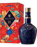Royal Salute 21 Year Old Lunar New Year 2023 Signature Blend 700ml with ruby red flagon and Trajan Jia limited-edition illustrated gift box