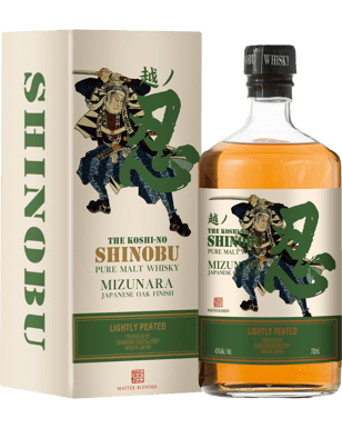 Shinobu Lightly Peated Pure Malt Whisky 700ml single 700ml bottle front view