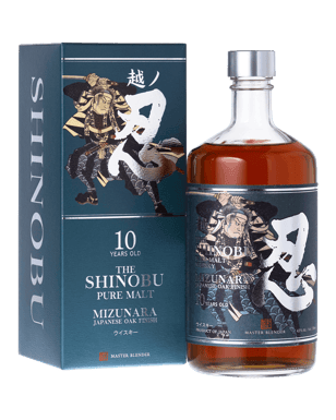 The Shinobu Pure Malt 10 Year Old Japanese Whisky 700ml single 700ml bottle front view