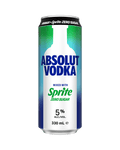 Absolut Vodka and Sprite Zero Sugar 5% 330ml can, sold as six four-packs