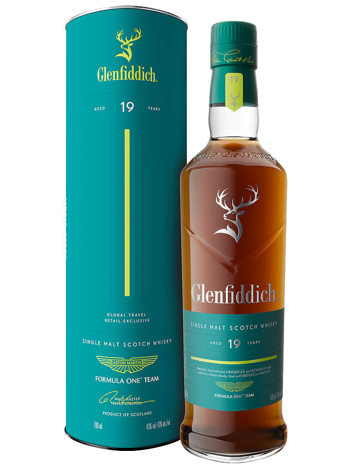 Glenfiddich 19 Year Old Aston Martin F1 2025 Inaugural Release Single Malt Scotch Whisky 700ml