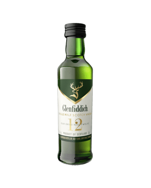 Glenfiddich 12 Year Old Single Malt Scotch Whisky Miniature 50ml