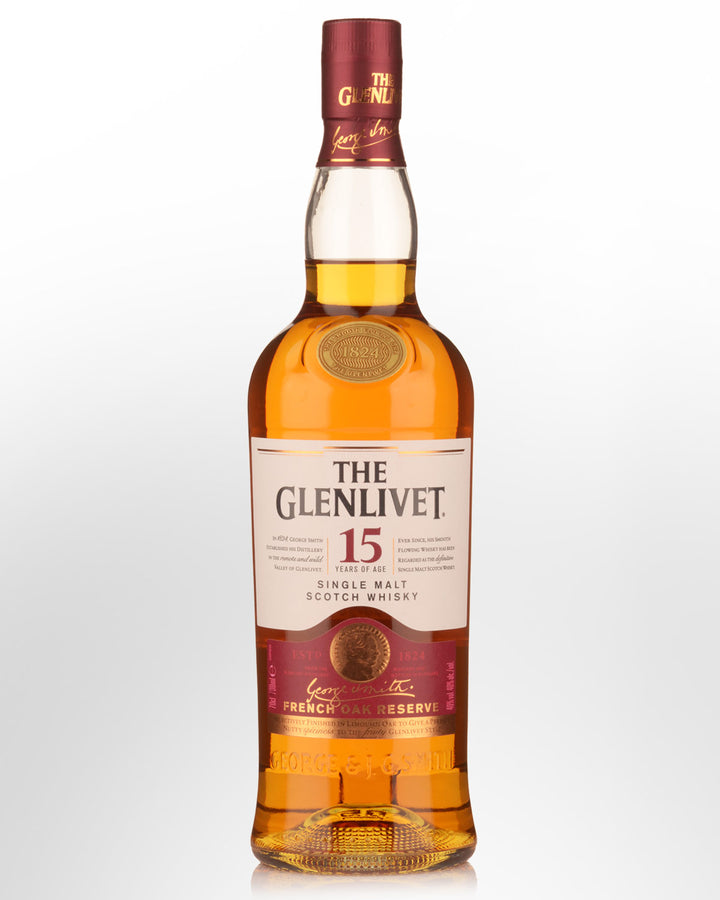 The Glenlivet 15 Year Old French Oak Reserve single malt Scotch whisky single 700ml bottle