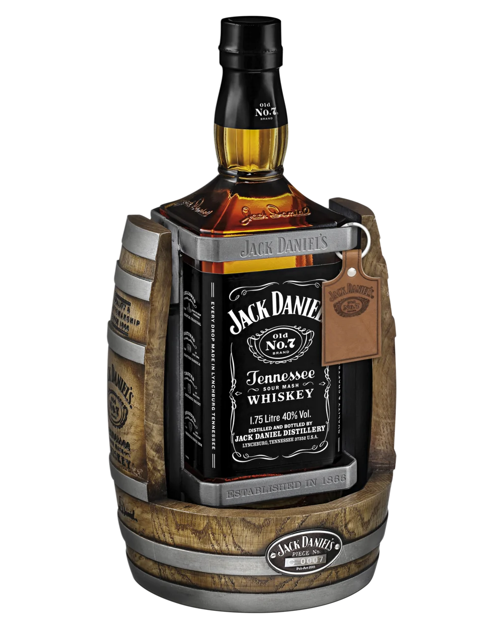 Jack Daniel's Tennessee Whiskey Barrel Cradle 1.75L