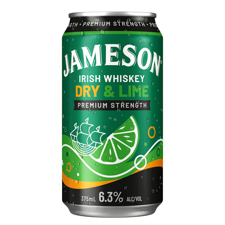 Jameson Dry & Lime 6.3% Cans 6 x 4 x 375 mL