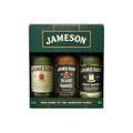 Jameson Original, Black Barrel and Stout Edition sample gift pack, three 50ml bottles