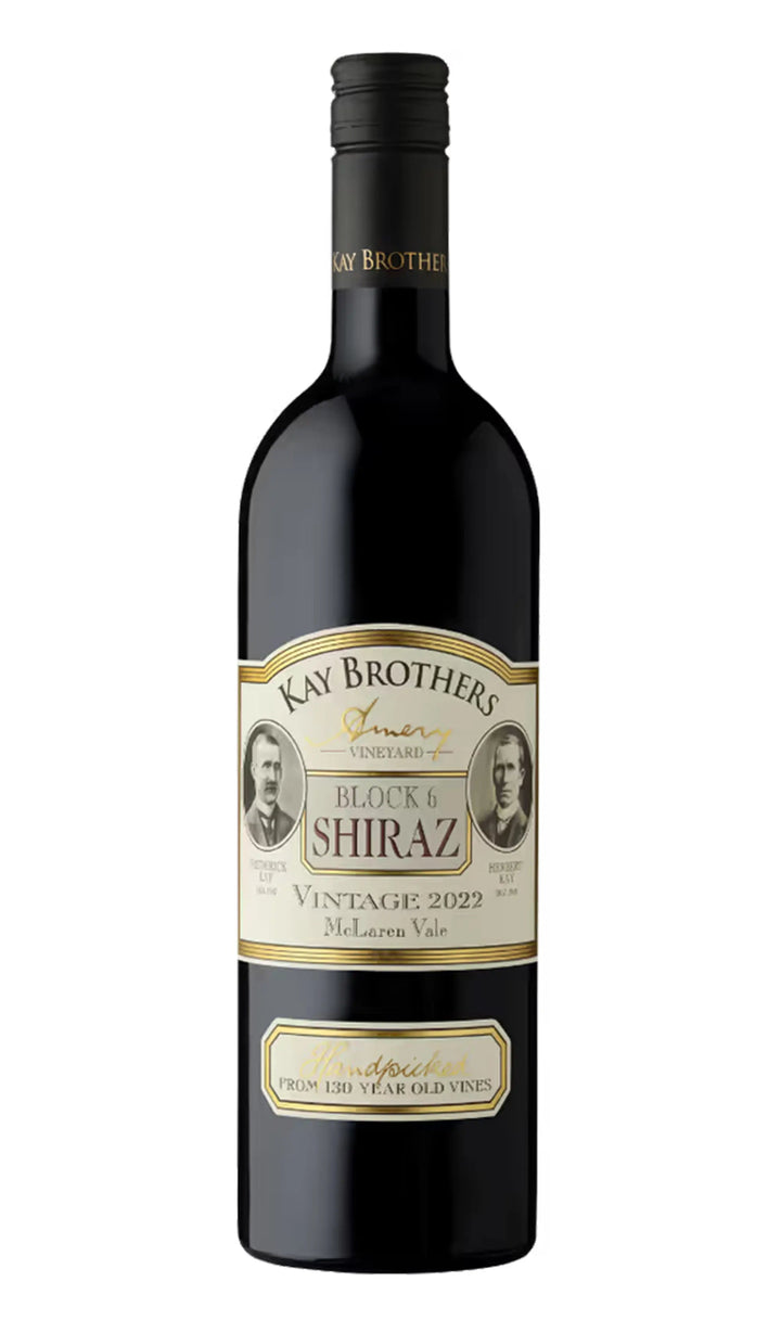 Kay Brothers Block 6 Shiraz 2022 McLaren Vale red wine 750ml bottle