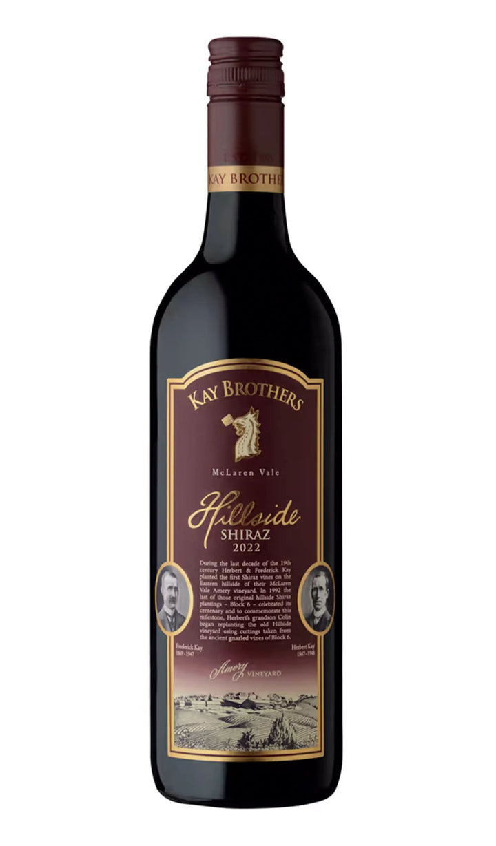 Kay Brothers Hillside Shiraz 2022 McLaren Vale 750ml bottle