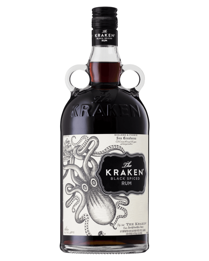 The Kraken Black Spiced Rum 1 litre bottle