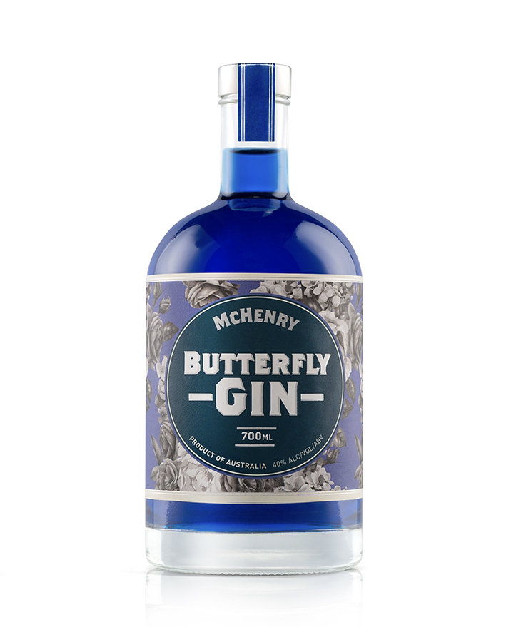 McHenry Distillery Butterfly Gin 700ml bottle