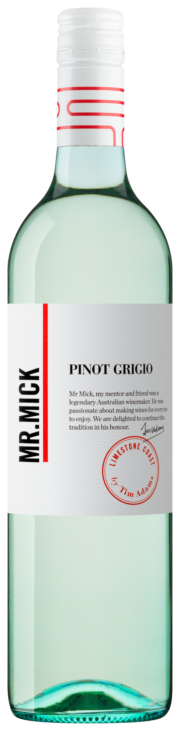 Mr Mick Pinot Grigio Limestone Coast white wine 750ml bottle