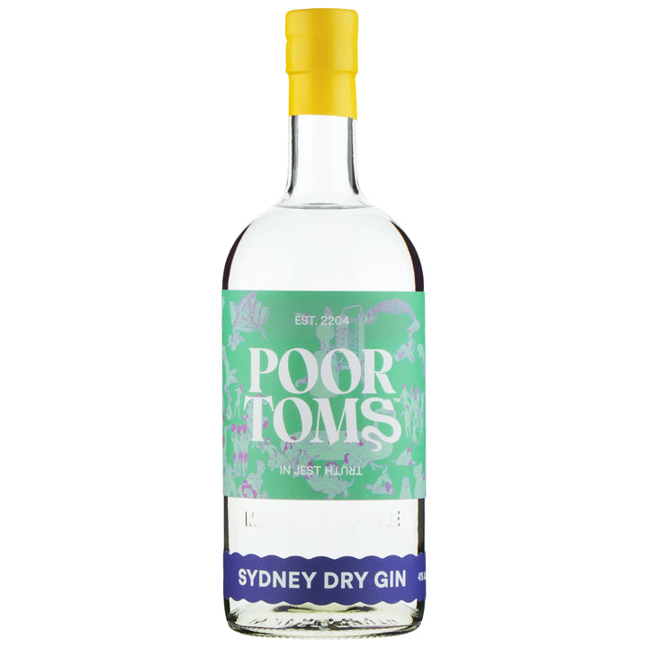 Poor Toms Sydney Dry Gin 700ml bottle