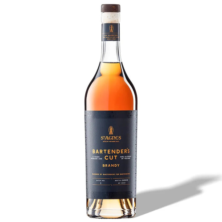 St Agnes Bartenders Cut Brandy 700ml bottle with Batch 1 label