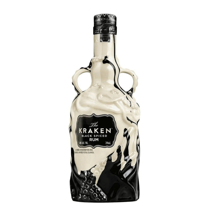 The Kraken White and Black Ceramic Limited Edition Spiced Rum 700ml bottle