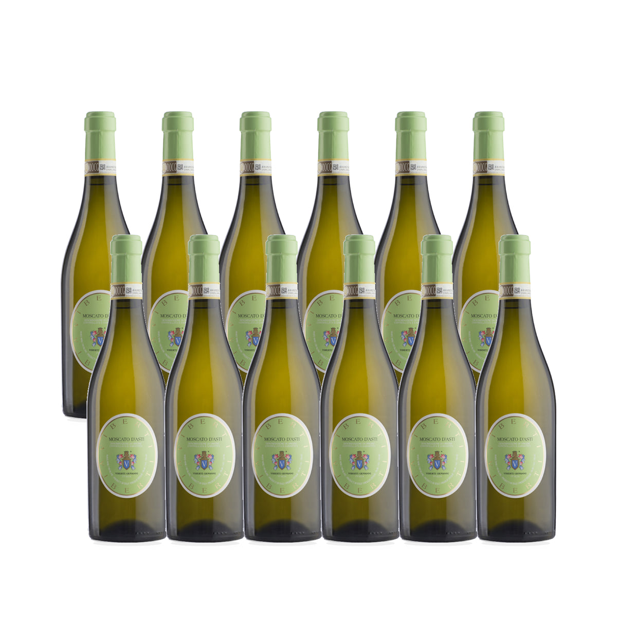 Viberti Moscato d’Asti DOCG 2025 Asti white wine 750ml case of 12 bottles