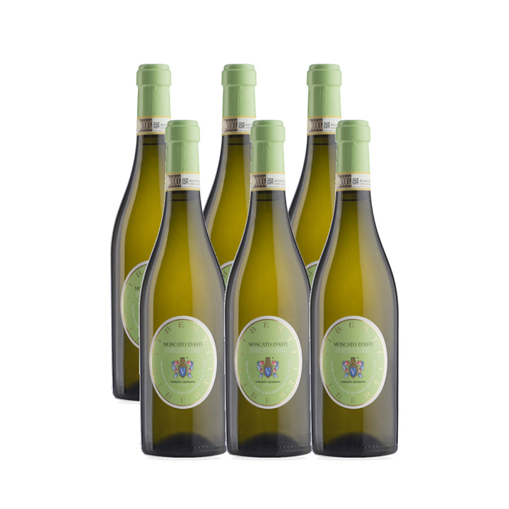 Viberti Moscato d’Asti DOCG 2025 Asti white wine 750ml case of 6 bottles
